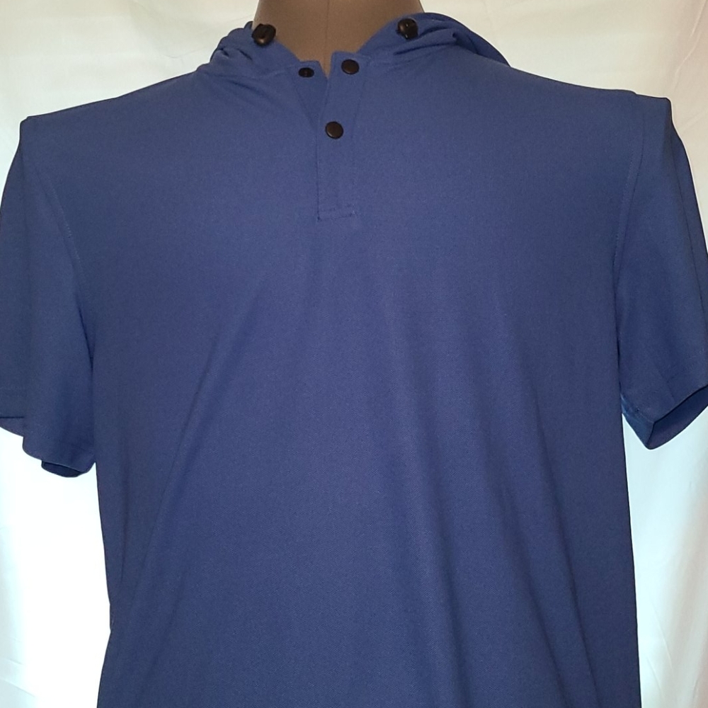 Club Rm hoodie short sleeve blue